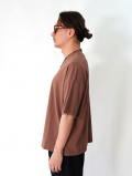 W.A.T.C STUDIO  Oversized boxy Tee - Vintage Brown