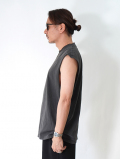 LOS ANGELES APPAREL 6.5oz Sleeveless Tee - Vintage Black
