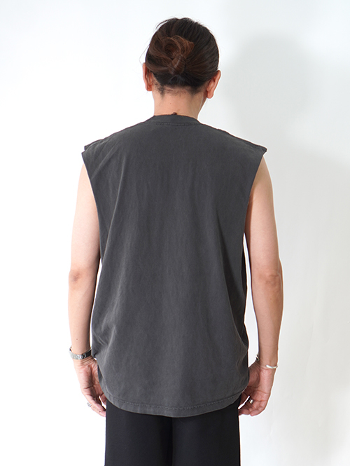 LOS ANGELES APPAREL 6.5oz Sleeveless Tee - Vintage Black