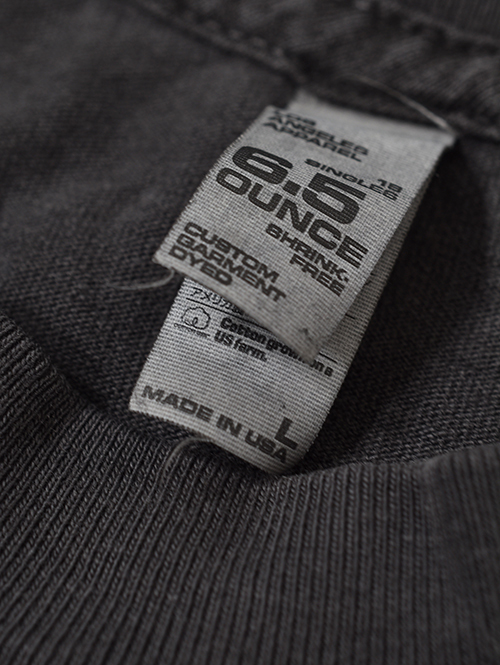 LOS ANGELES APPAREL 6.5oz Sleeveless Tee - Vintage Black