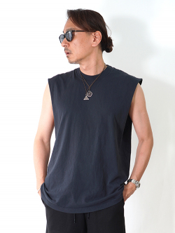 LOS ANGELES APPAREL 6.5oz Sleeveless Tee - Black Edge