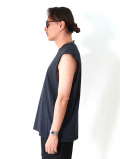LOS ANGELES APPAREL 6.5oz Sleeveless Tee - Black Edge