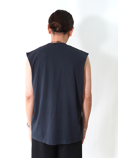 LOS ANGELES APPAREL 6.5oz Sleeveless Tee - Black Edge