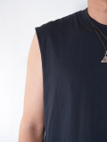LOS ANGELES APPAREL 6.5oz Sleeveless Tee - Black Edge