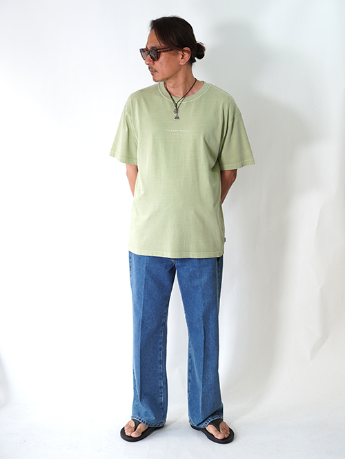 SALVAGE PUBLIC Surf Live Freely Tee - Sage