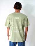 SALVAGE PUBLIC  Surf Live Freely Tee - Sage