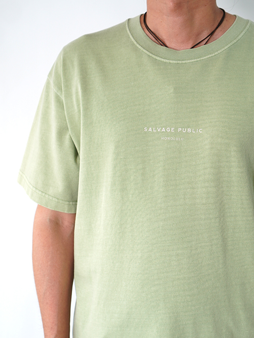 SALVAGE PUBLIC Surf Live Freely Tee - Sage