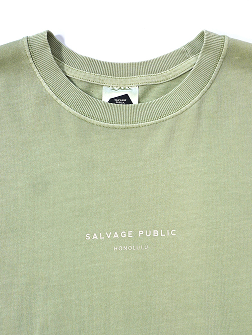 SALVAGE PUBLIC Surf Live Freely Tee - Sage