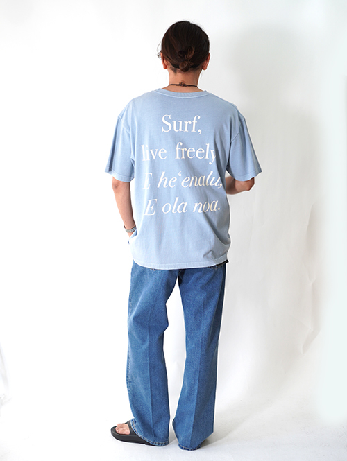 SALVAGE PUBLIC Surf Live Freely Tee - Ocean Blue