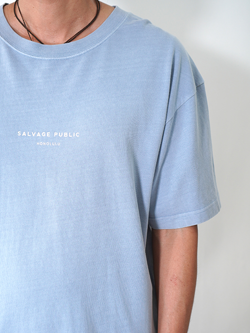 SALVAGE PUBLIC Surf Live Freely Tee - Ocean Blue