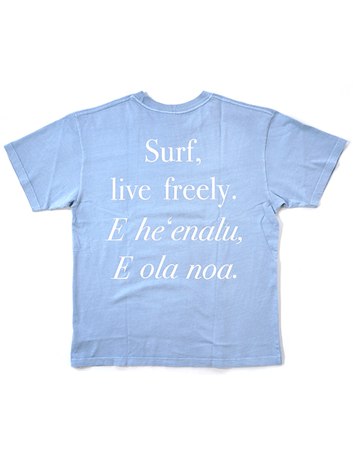 SALVAGE PUBLIC Surf Live Freely Tee - Ocean Blue