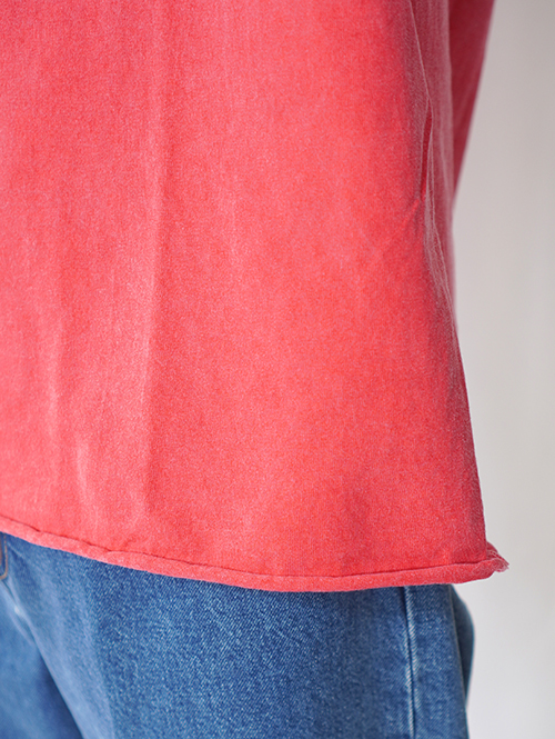 Grab in hollywood Heavy Weight Relax Fit All Cut Tee - Pigment Red