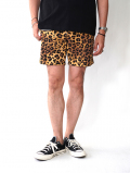 ILL ONE EIGHTY  ILL241-16  LEOPARD SWEAT SHORTS