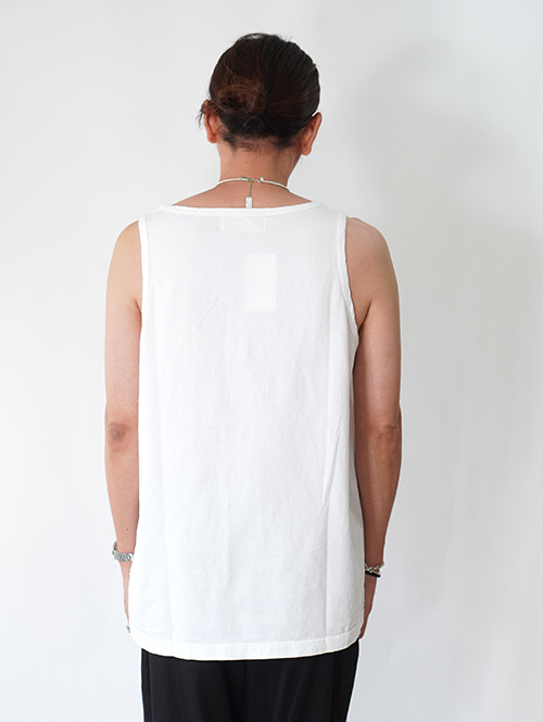 GRAB IN HOLLYWOOD Heavy Weight Relax Fit Tank Top - White