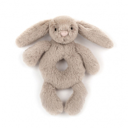 Jellycat Bashful Beige Bunny Grabber ジェリーキャット うさぎ　ガラガラ　