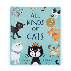 Jellycat ジェリーキャット　All Kinds of Cats Book　ｼﾞｪﾘｰｷｬｯﾄ　絵本　英語の絵本　ネコ　ネコの絵本　ねこ
