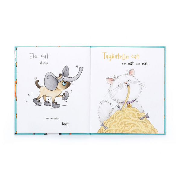 Jellycat ジェリーキャット　All Kinds of Cats Book　ｼﾞｪﾘｰｷｬｯﾄ　絵本　英語の絵本　ネコ　ネコの絵本　ねこ