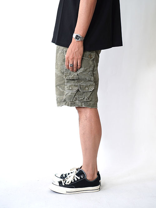 Etoffe Vintage NO BOUNDARIES CAMO柄 カーゴショーツ
