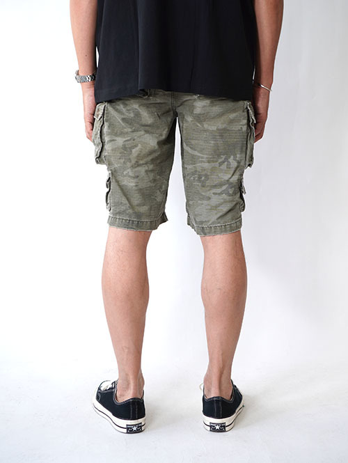 Etoffe Vintage NO BOUNDARIES CAMO柄 カーゴショーツ