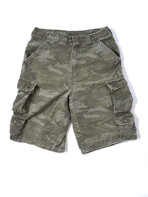 Etoffe Vintage NO BOUNDARIES CAMO柄 カーゴショーツ