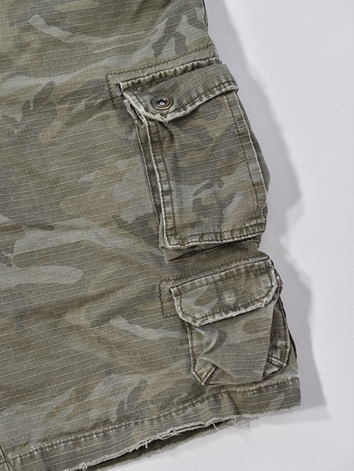 Etoffe Vintage NO BOUNDARIES CAMO柄 カーゴショーツ
