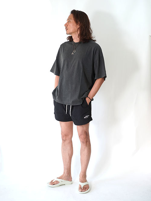 Pacsun Black Solid Collegiate 6.5" Swim Trunks