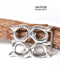 Navajo Francis Begay Silver Bangle (A)