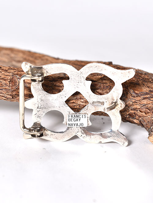Navajo Francis Begay Silver Bangle (A)