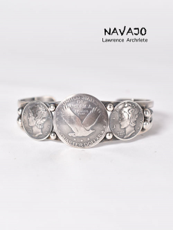 Navajo Lawrence Archulete Coin Bangle
