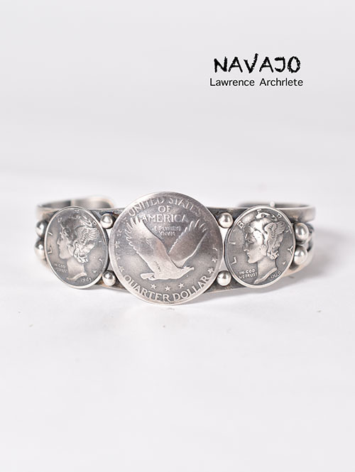 Navajo Lawrence Archulete Coin Bangle