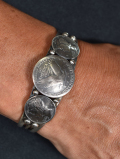 Navajo Lawrence Archulete Coin Bangle