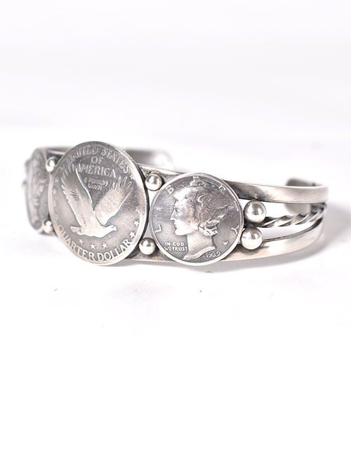 Navajo Lawrence Archulete Coin Bangle