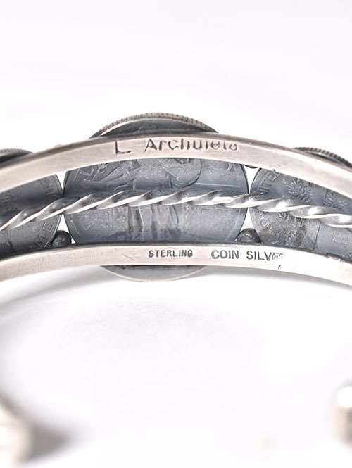 Navajo Lawrence Archulete Coin Bangle
