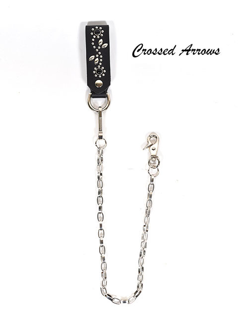 CROSSED ARROWS ウォレットチェーン Silver/Black/Black