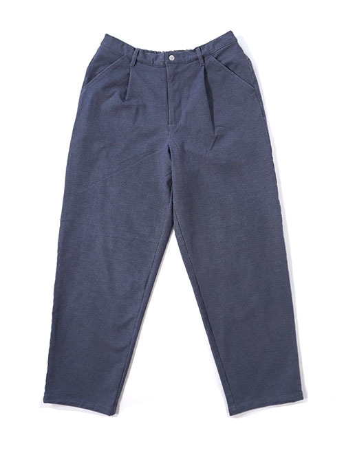 SALUTE HELM HYPER FIT デニムジャージ ケミカルバイオ加工 ワイドパンツ (65507) - Navy