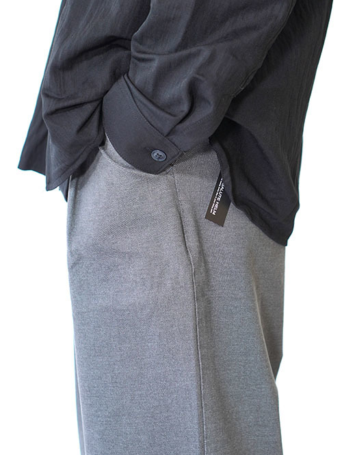 SALUTE HELM HYPER FIT デニムジャージ ケミカルバイオ加工 ワイドパンツ (65507) - Gray