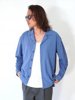 SALUTE HELM  ヴィンテージ スムース シャツジャケット (55501) - Blue