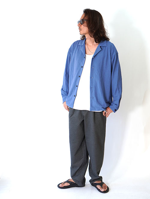 SALUTE HELM ヴィンテージ スムース シャツジャケット (55501) - Blue