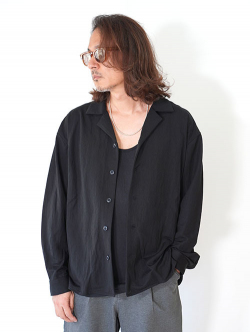 SALUTE HELM  ヴィンテージ スムース シャツジャケット (55501) - Black