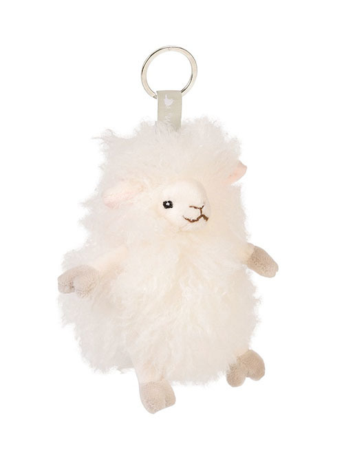 Wrendale designs　レンデールデザインズ　　Beryl  Sheep Plush Keyring  　ひつじ　ひつじのバッグチャーム　羊　キーホルダー　KPLUSH010