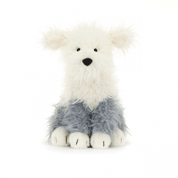 Jellycat ジェリーキャット Ewert Sheepdog 　シープドッグ　グレーと白の犬　いぬ　