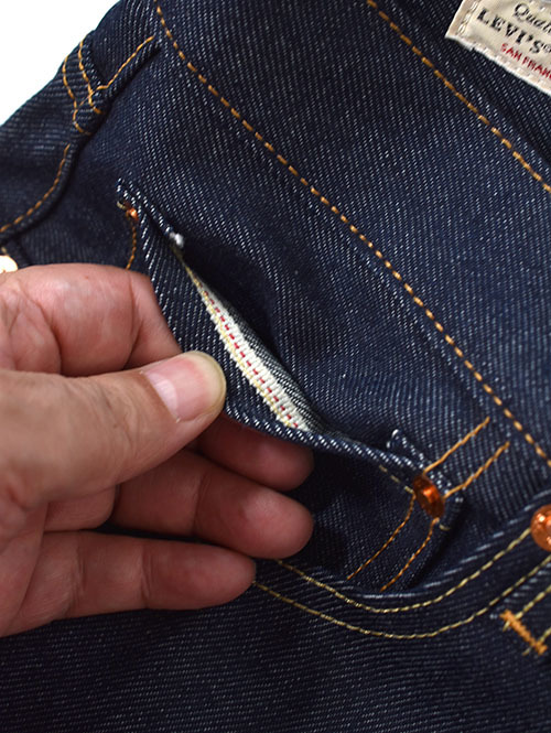 Levis 501 SELVEDGE REGID DENIM
