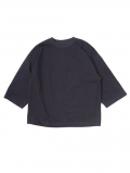 LA MOND  O/C LOOSE FOOTBALL TEE - Black　