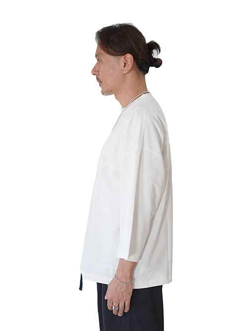 LA MOND O/C LOOSE FOOTBALL TEE - White