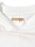 LA MOND  O/C LOOSE FOOTBALL TEE - White　