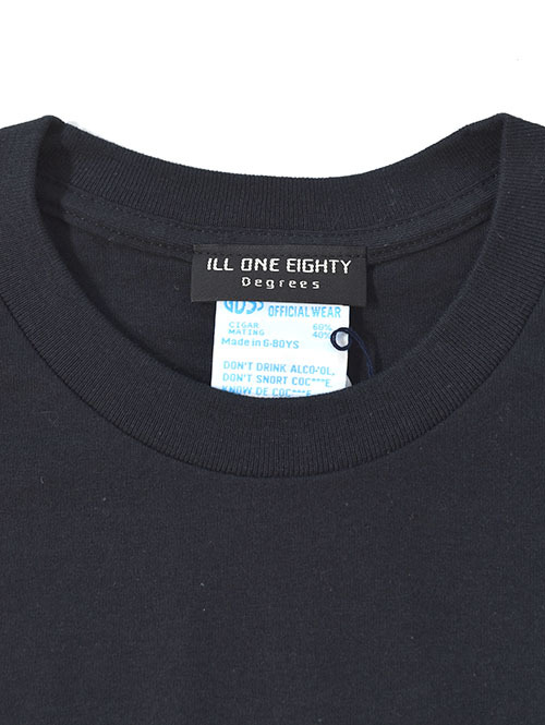 ILL ONE EIGHTY GDSS × ILL "BAYCITY BOYS" T-SHIRT  Black