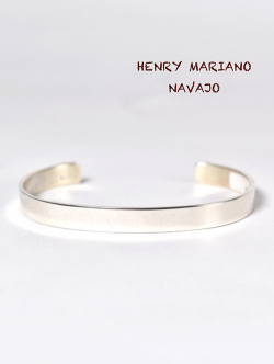 Navajo  Henry Mariano Silver Bangle