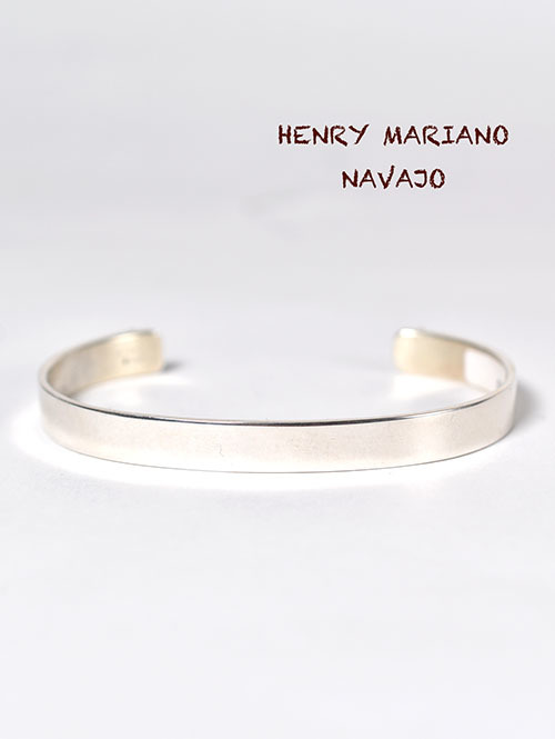 Navajo  Henry Mariano Silver Bangle