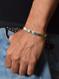 Navajo  Henry Mariano Silver Bangle