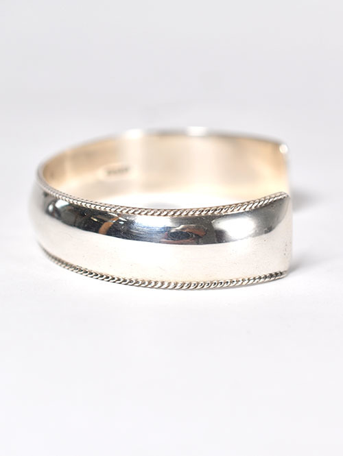 Navajo Rope Design Silver Bangle
